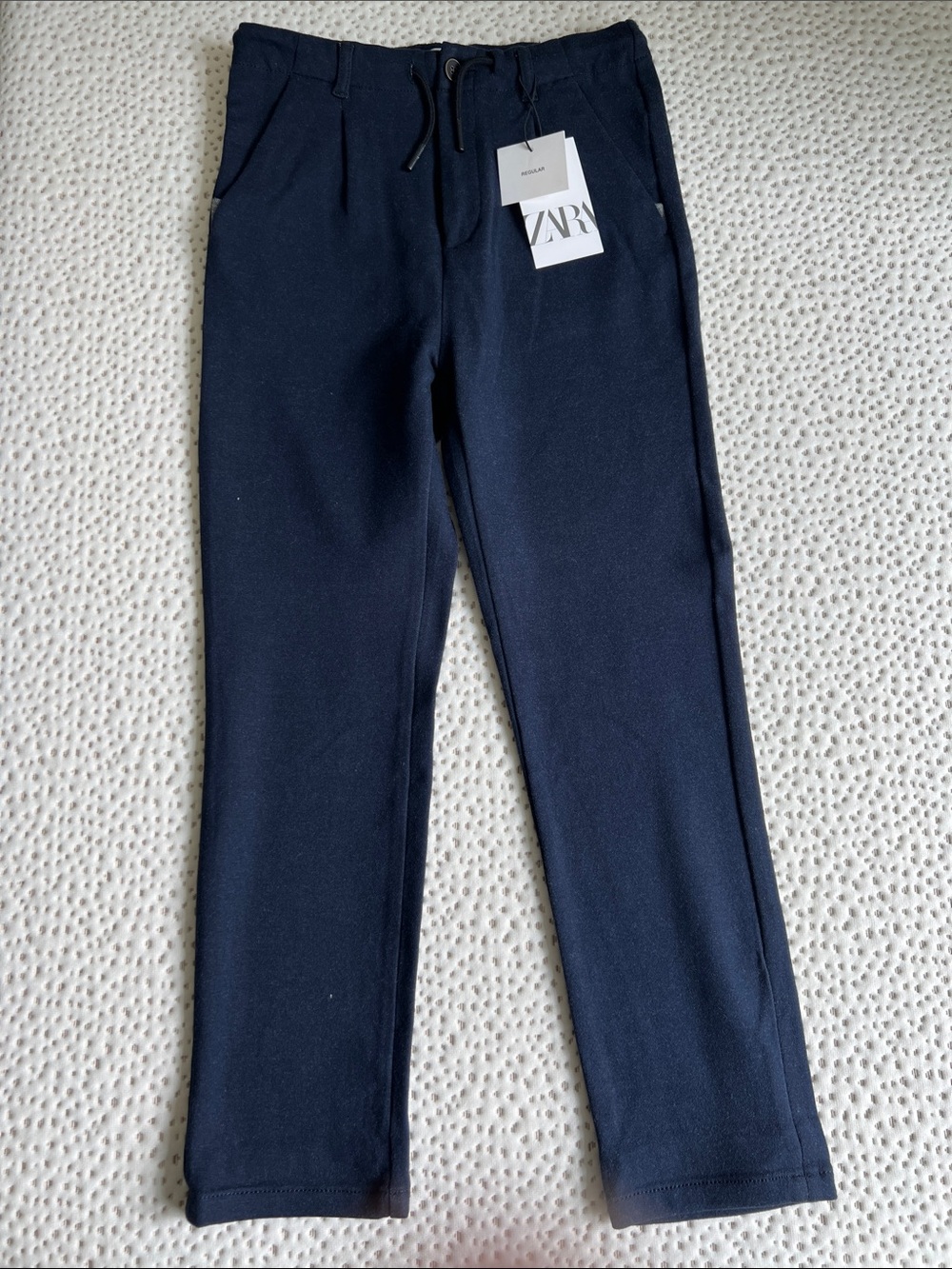 NWT ZARA Boys’ Dark Navy Drawstring Pants